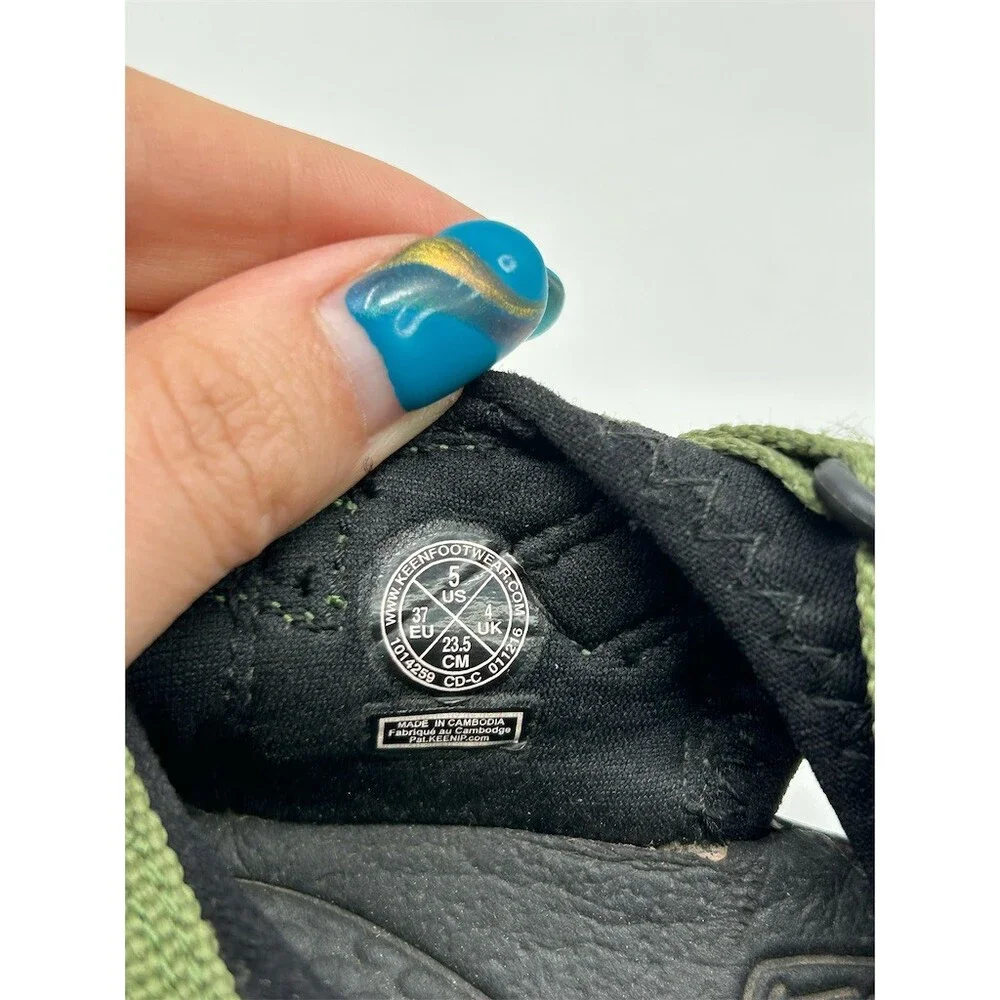 KEEN Newport H2 Kids Sport Sandals Green Camo Waterproof Toe Bumper Size 5
